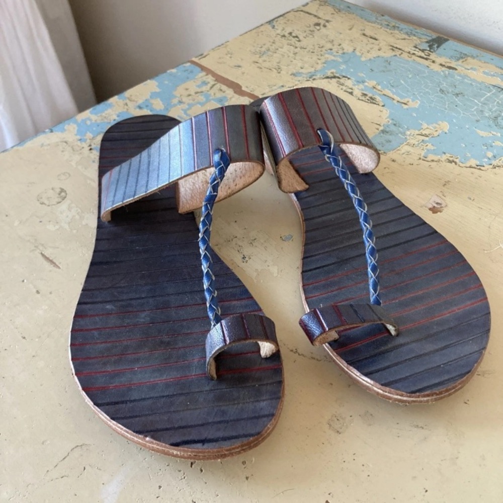 Free People leather toe sandals